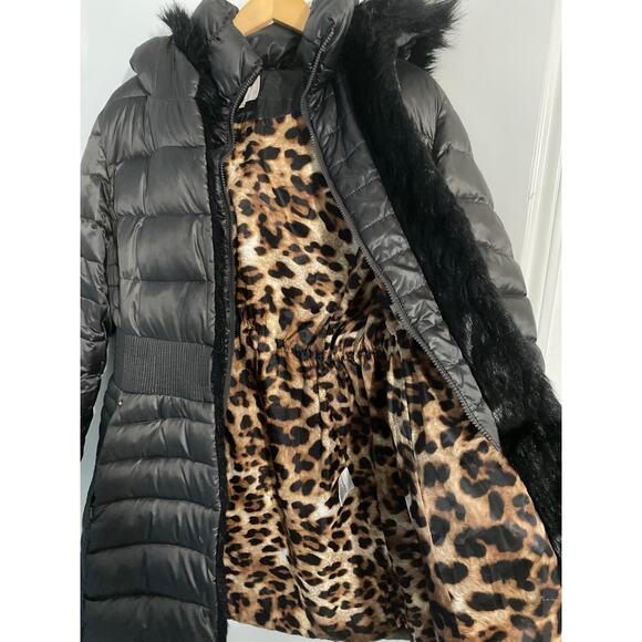 Laundry by Shelli Segal long puffer coat women’s size XL black down filled - Picture 6 of 8